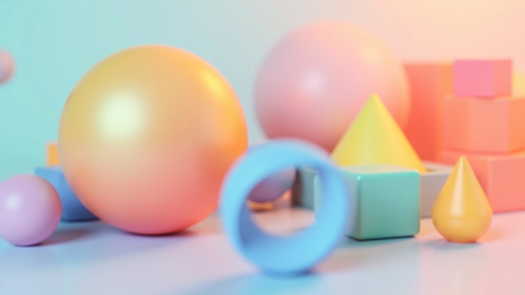 Forme geometriche 3D colorate